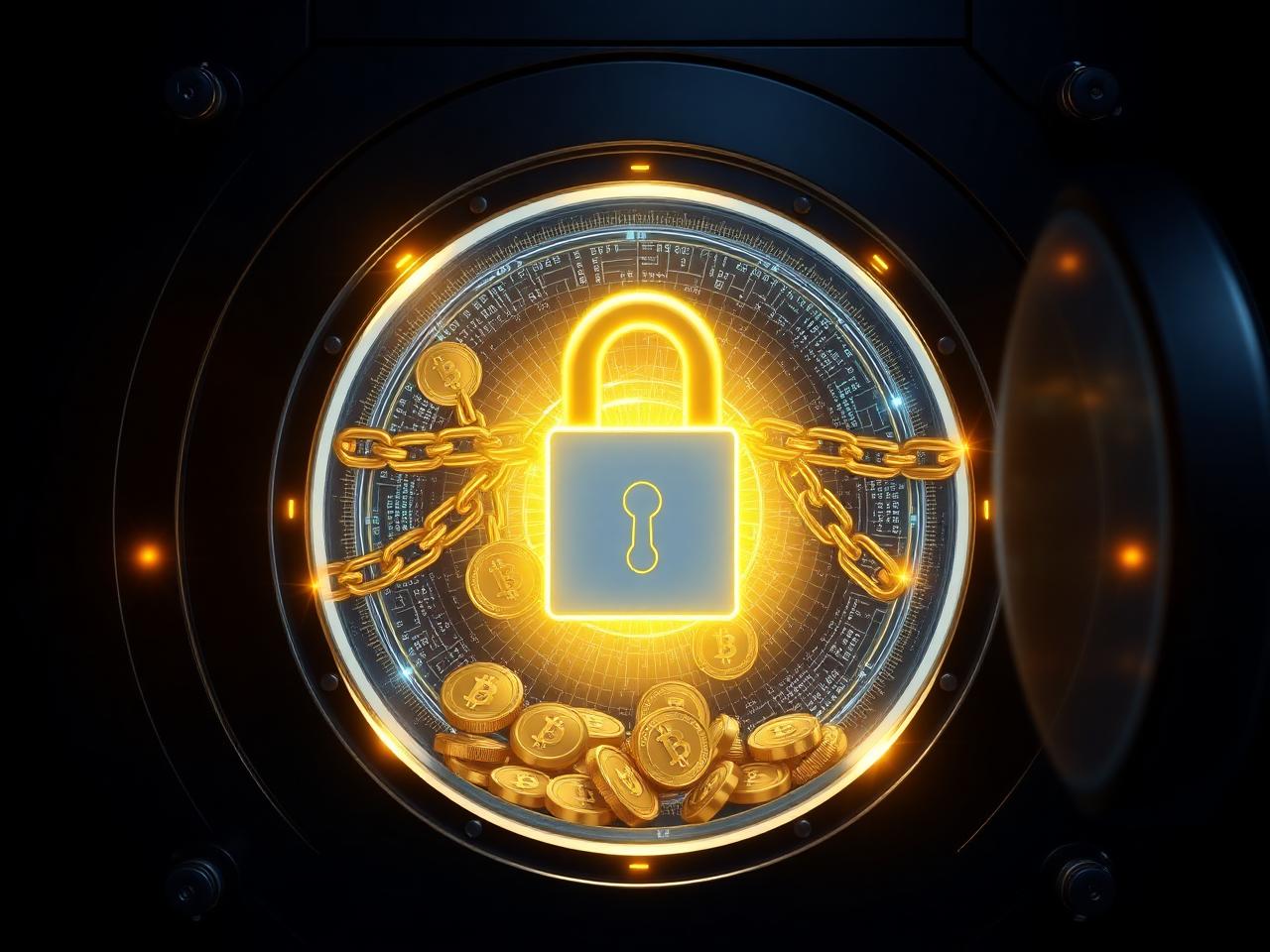 Locked cryptocurrency vault